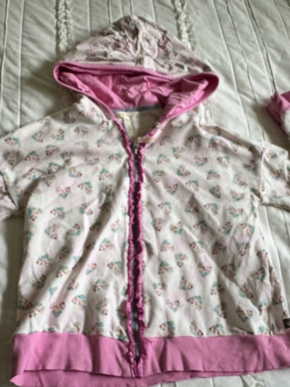 Matilda Jane Clothing Girls Size 14 Love All Around Floral Hoodie